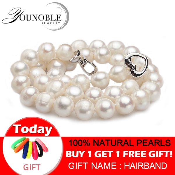 

real freshwater pearl necklaces women wedding,white choker natural pearl necklace 925 silver jewelry big birthday gift