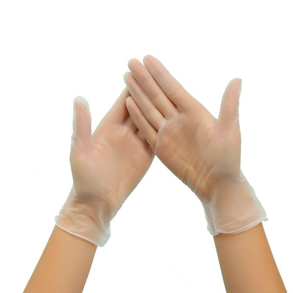 

100 pcs Food Grade Disposable vinyl Gloves Anti-static Plastic Gloves For Food Cleaning Cooking Restaurant Kitchen Accessories