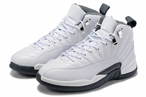 

2019 new 12 12s reverse taxi white grey basketball shoes men 12 international flight tokyo japan suede sports sneakers high quality