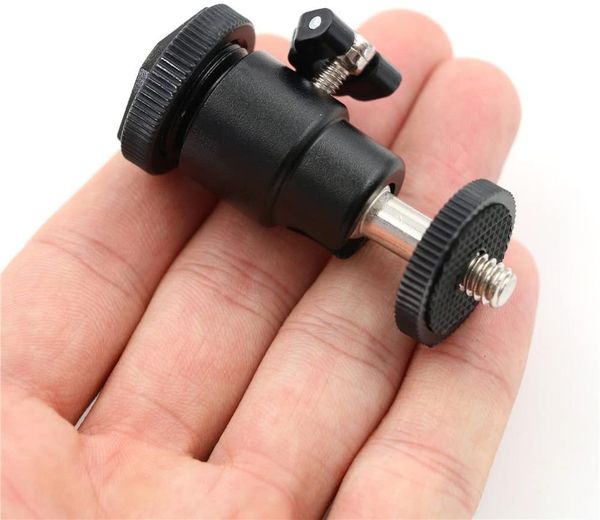 

mini ball head shoe adapter camera 1/4" screw mount for dslr camera nt