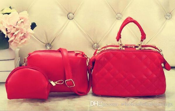 

2019 luxury women european fashion brand new pu leather mother and son set handbag shoulder bag tote purse c26