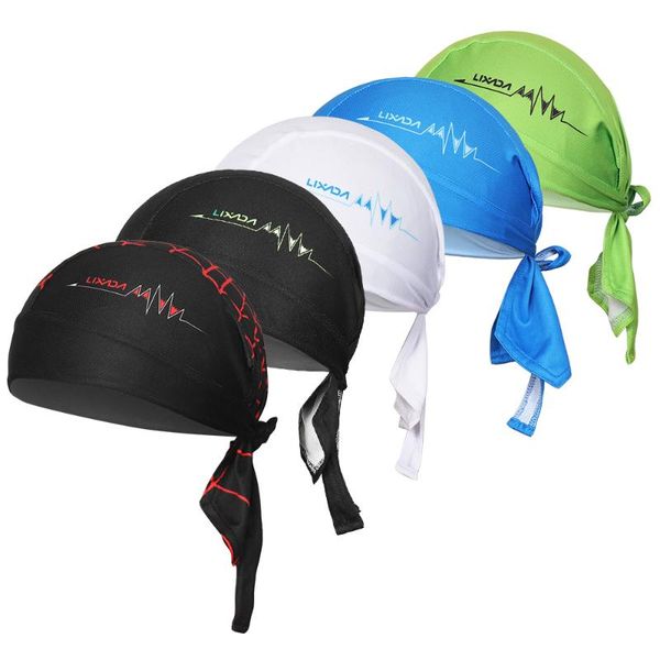 

new cycling headwear headwrap head scarf summer men quick-dry ciclismo pirate hood headband motorcycle bike scarf cycling he, Black