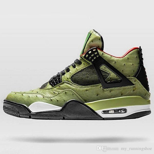 

travis 4 scott cactus jack the shoe surgeon customs men basketball shoes desinger 4s chaussures de basket ball sports trainer