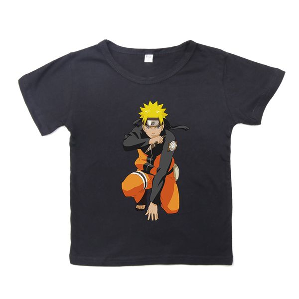 

anime naruto kids t shirt 3d print children clothing baby boys girls casual t-shirt summer short sleeve tee cotton costume, Blue