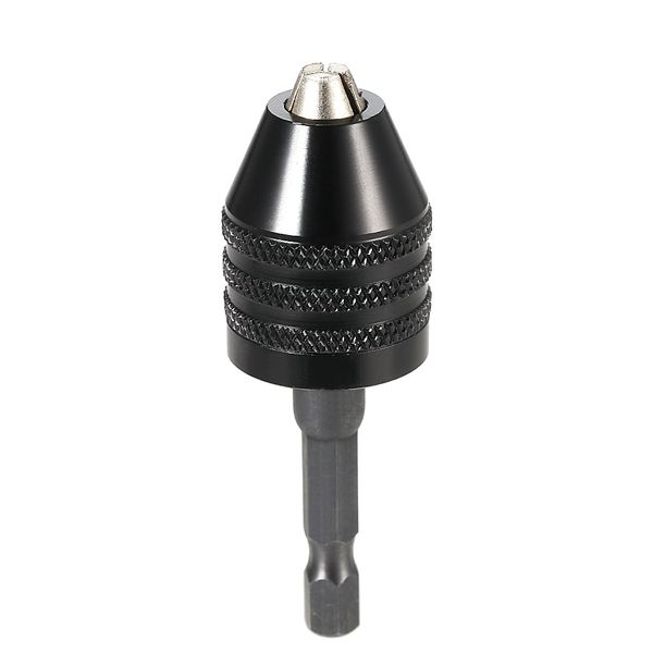 

0.6-8mm electric grinder keyless drill chuck with 6.35mm 1/4" hex shank universal drill bit converter screwdriver driver adaptor