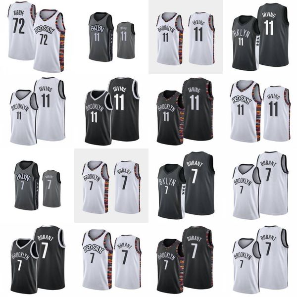 

spread-love 72 biggie basketball jersey ncaa stitched bed stuy kyrie 11 irving kevin 7 durant city shirt, Black;red