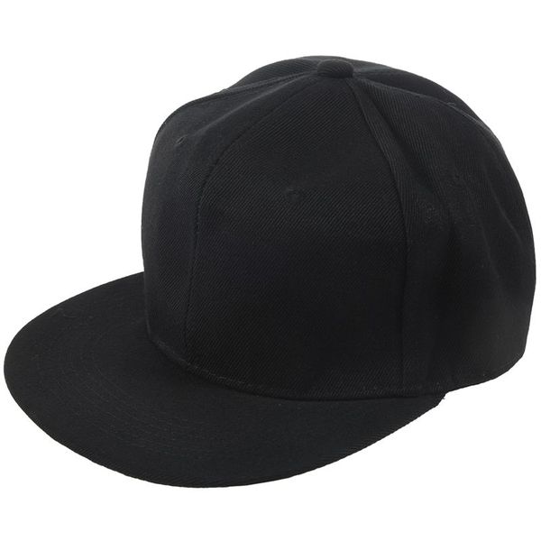 

plain re-entry hip-hop baseball cap boy adjustable hat, Black;white