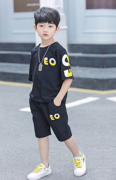 

Children 039 clothing boy ummer uit 2019 new big children korean ver ion of children 039 ummer hort leeved foreign ga two piece