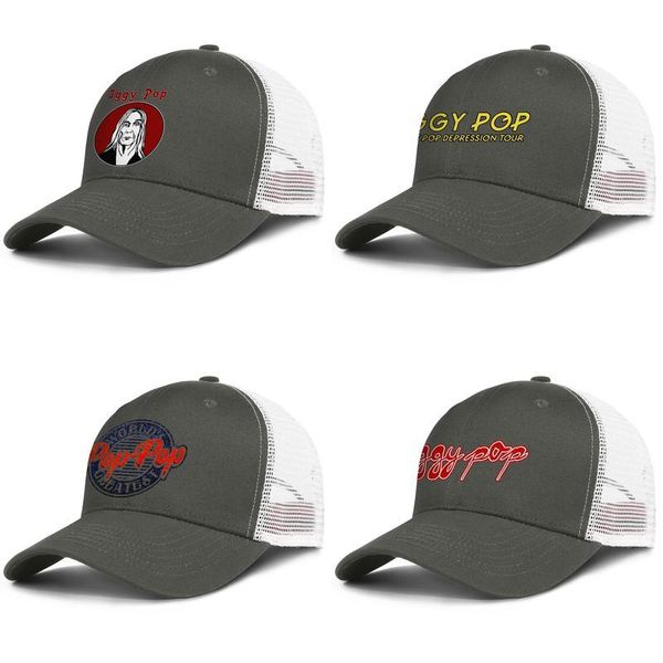 

the passenger iggy pop mens and womens adjustable trucker meshcap fitted cool personalized stylish baseballhats ready to die depression, Blue;gray