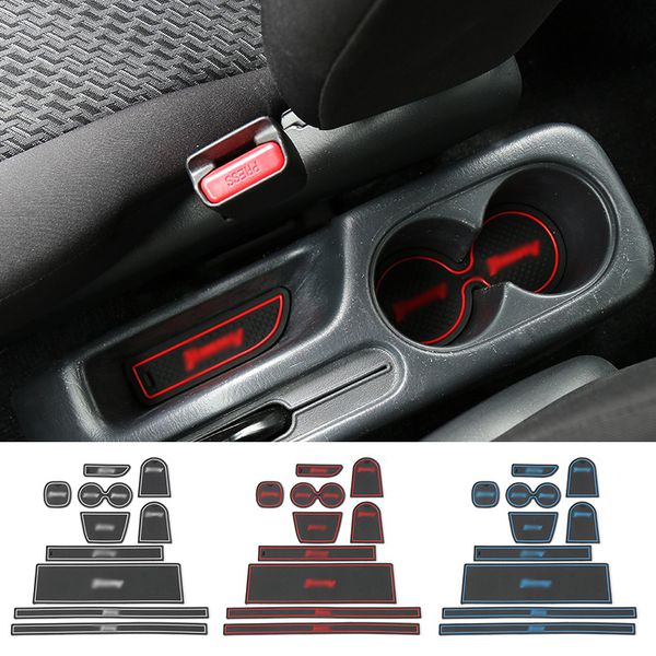 Car Door Slot Gate Slot Cushion Cup Mat Rubber For Suzuki Jimny 2007 2017 Car Interior Accessories Sticky Pad For Car Dashboard Sticky Pad For Car