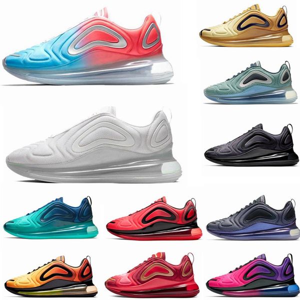 

720s running shoes for mens women metallic platinum northern lights pink sea triple black white sunrise trainer sports sneakers size 5.5-11