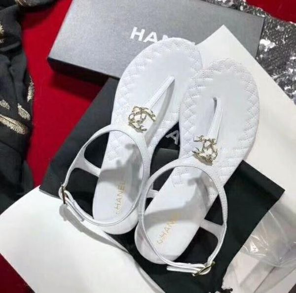 

with box 2019 ummer de igner andal fa hion c brand women de igner ca ual leather andal loafer luxury women flip flop andal 35 40