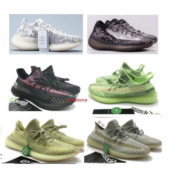 

380 new v3 shoes alien camo white black rubber bottom static v2 designer men women shoes running shoes sneakers size 36-48