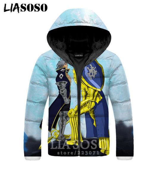 

семь смертных грехов куртки мужчины женщины zeldri 3d печати аниме плюс бархат утолщение молния толстовки теплый пуховик пальто a325-5, Black