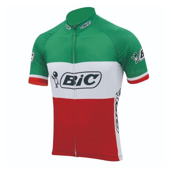 Maglia da ciclismo Pro Team BIC Uomo Estate ad asciugatura rapida Uniforme sportiva Camicie da mountain bike Magliette da bicicletta da strada Abbigliamento da corsa Abbigliamento sportivo da esterno Y21042304