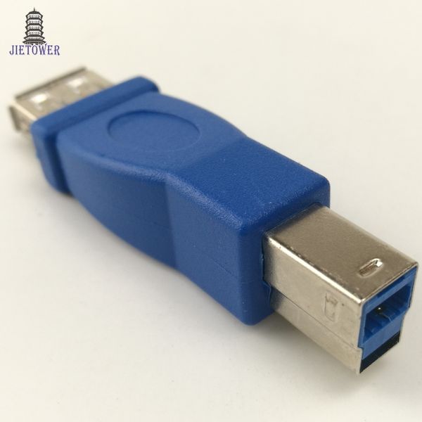 

300pcs/lot high speed usb 3.0 type a female to type b male plug connector adapter usb3.0 converter adapter af to bm