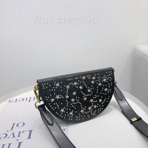 

2020 новый стиль cowhide заклепки плеча сумку кошелек женщин сумка