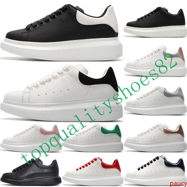 

2020 fashion velvet luxury designer mq shoes for mens women sneaker thick bottom white black red mens trainers casual shoes size 36-44