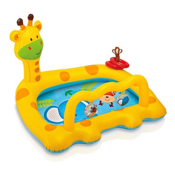 

53l baby inflatable pool pvc deer children's swimming pool water play summer foldable beach summer carpet bed piscina zwembad