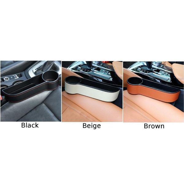 

black/beige/brown car storage box create additional space to storage items car interior decoration cup holder boxes