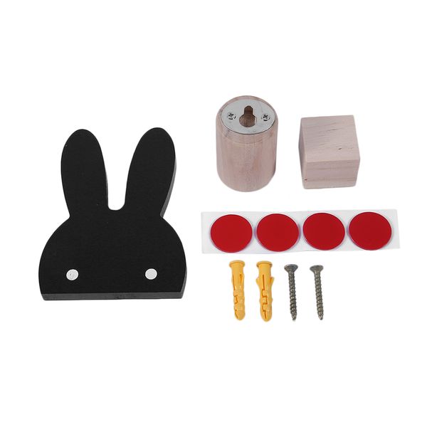 

cartoon animal rabbits decoration children kids bedroom decorative wall sticker fashion wooden wall hanging hooks