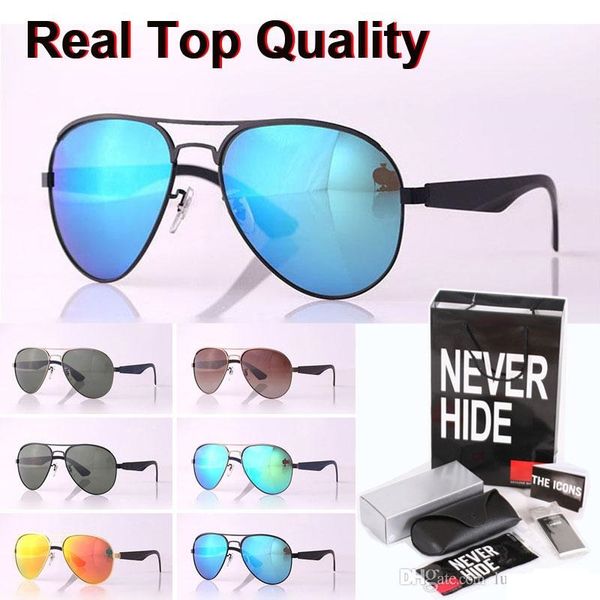 

new arrival polarized sunglasses men women brand designer metal frame driving glasses with original box, packages, accessories, everything, White;black