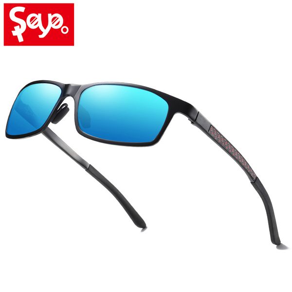 

saylayo men women sunglasses square alloy frame polarized sun glasses fashion retro shades for female lunette de soleil, White;black
