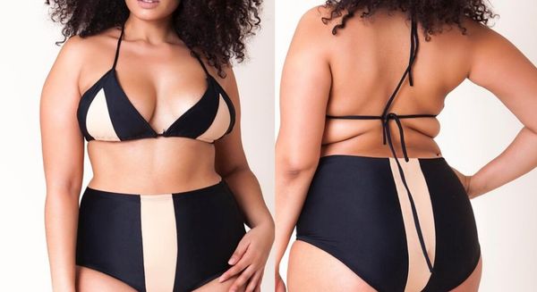 

design bikini sets high waisted print and fat bikini one shoulder and multi rope swimwear large multi color panel flexible stylish wear