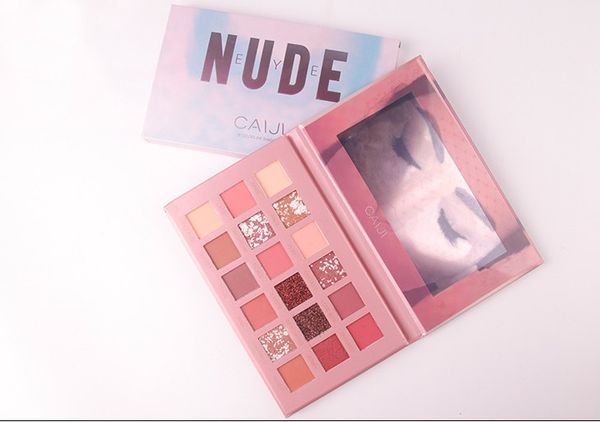 

Factory Direct DHL Free Shipping HOT beauty Makeup palette New NUDE CAIJI 18colors Eyeshadow Palette matte shimmer High qualit