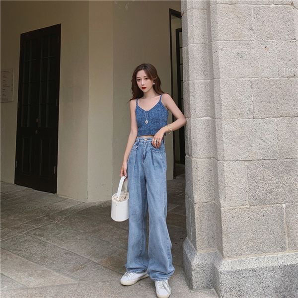 

dark blue women's tailored waist and hip princess jeans bk385