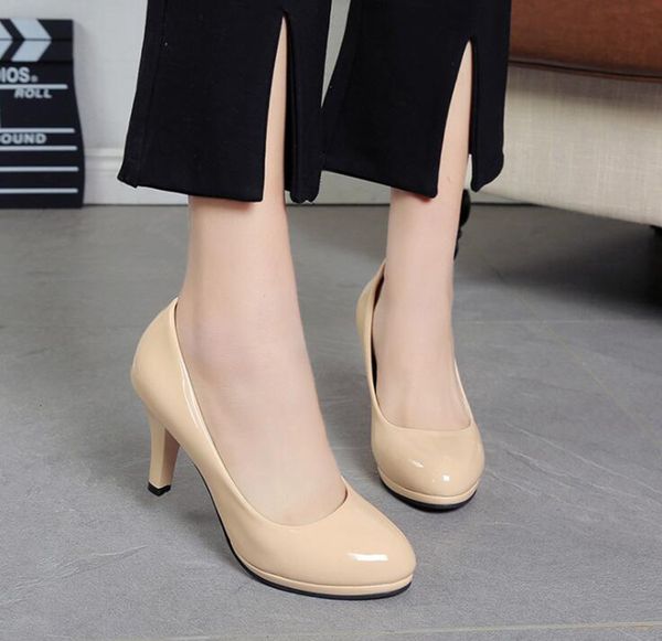Designer Dress Shoes Comfortable Dress Stiletto Round Head