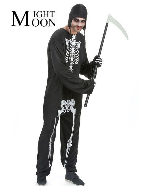 

moonight fashion the dead skeleton costume horror zombie skeleton costumes halloween clothing men, Black;red