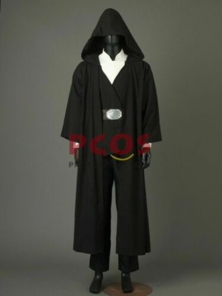 

new the last jedi luke skywalker projection crait cosplay costume, Black;red