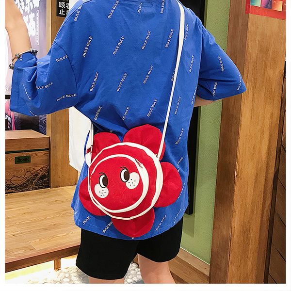 

jiulin cartoon new 2019 cute personality joker canvas small round bag casual girl shoulder slung