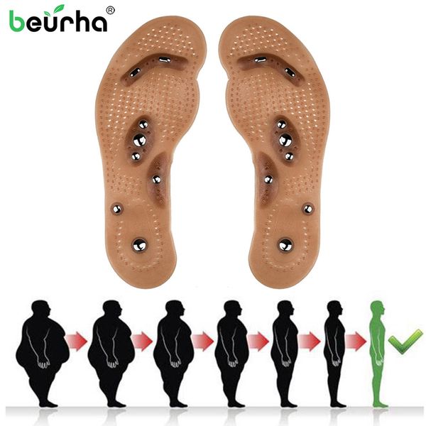 Desintoxicação do corpo Magnetic Foot Acupuntura Ponto Terapia Almofada Palmilha Almofada Brioche Comfort Massagem Almofadas de Sapato Terapia