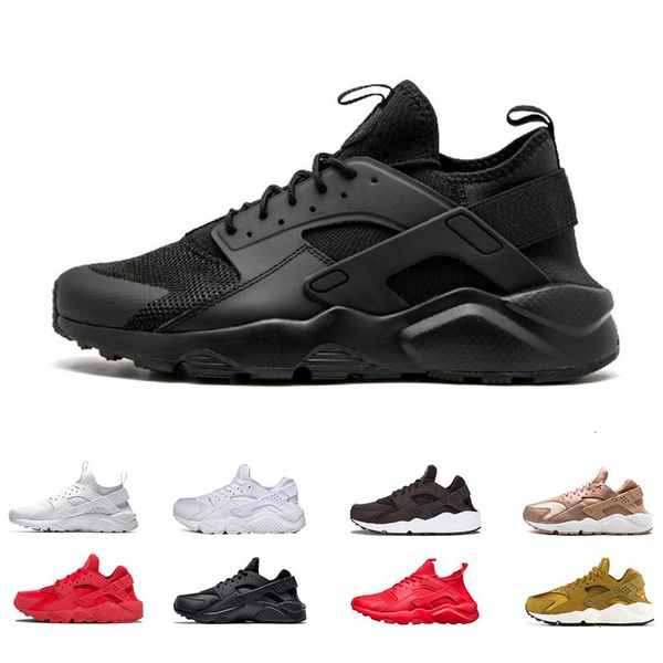 

2019 huarache running shoes for mens 4.0 1.0 classical triple white black red womens huaraches sports sneaker trainers size eur 36-45