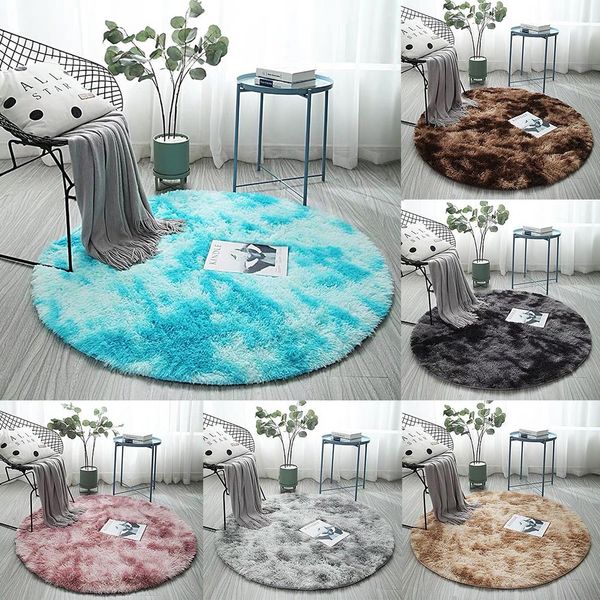 

soft round fluffy area rug soft plush polyester carpet living room floor mat home decoration plush carpets for living room