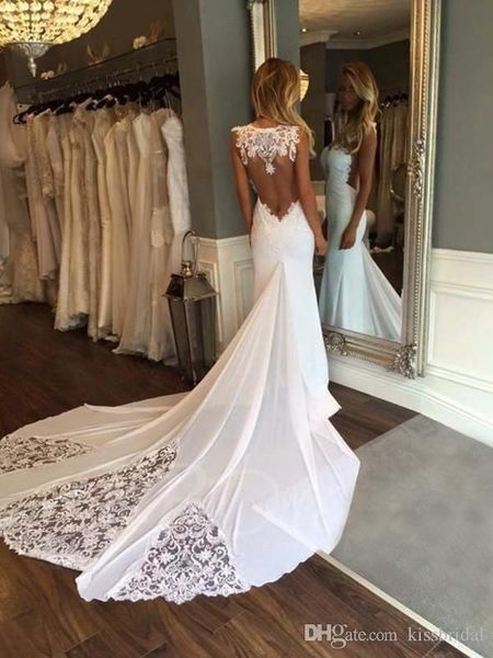 

sexy see through свадебные платья русалка иллюзия декольте кружева свадебное платье свадебные платья длинный поезд невесты вечернее платье v, White