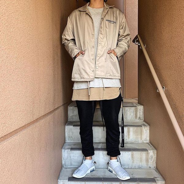 

fear of god fog essentials fashion retro jacket mens designer casual coat s-xl hfxhjk023, Black;brown