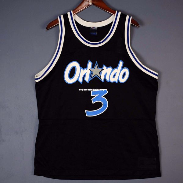 

100% stitched dennis scott #3 champion sewn jersey penny mens vest size xs-6xl stitched basketball jerseys ncaa, Black;blue