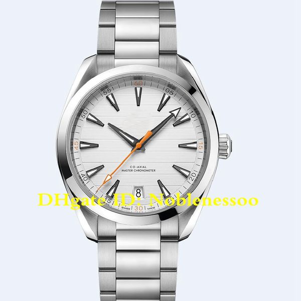 

5 color swiss cal.8900 movement mens 41mm aqua terra orange hand mens watch 220.10.41.21.02.001 vs factory automatic watch men's watche, Slivery;brown