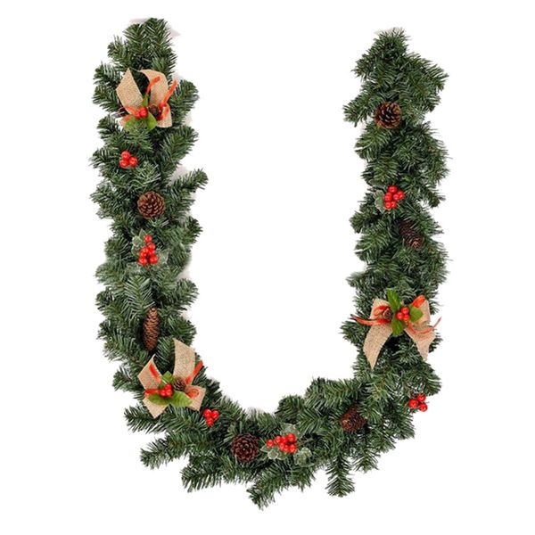 

xmas supplies 1.8m christmas decoration bar ribbon garland christmas tree ornaments green tree party supplies