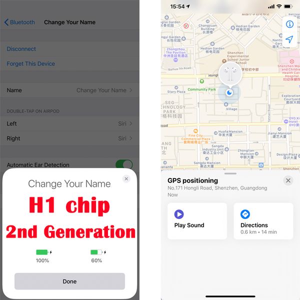 

air h1 chip renamed headset 2nd generation wireless charging bluetooth earphones gps positioning and galaxy buds headphone