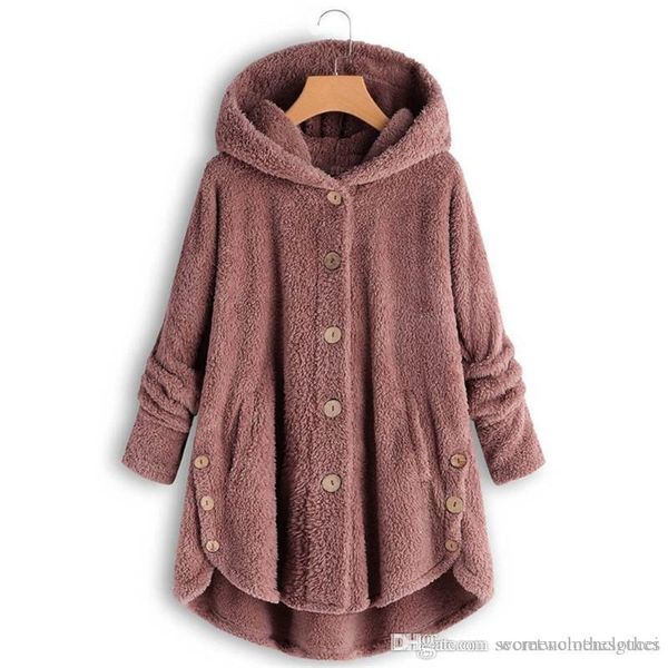 

winter womens coat fashion plus size cardigan outerwear designer womens hooded loose coat