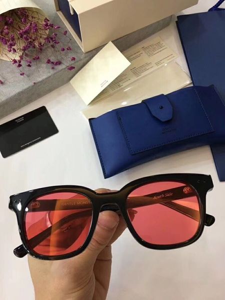 

2020 new south side sunglasses vintage female blue night glasses korea gentle men women sunglasses oculo feminino, White;black
