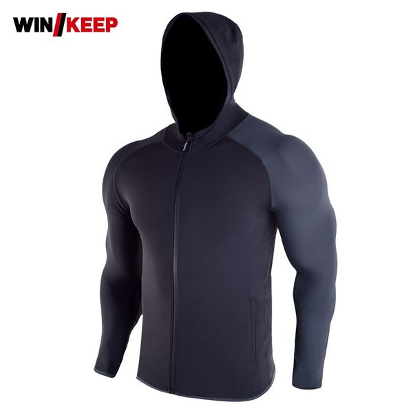 

mens long sleeve sport outwear running jacket colors patchwork gym fitness hoody jackets man training workout sportswear coat