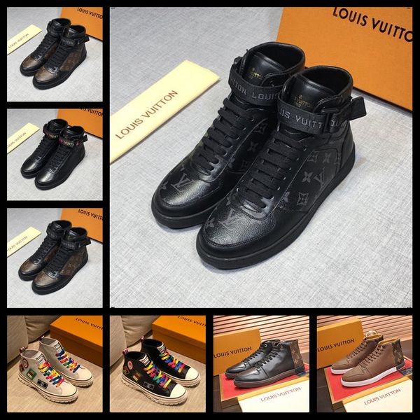 

19ss trainers men casual shoes designers high shoes men sneakers turnschuhe herren zapatillas hombre casual espadrilles footwear beauty, Black