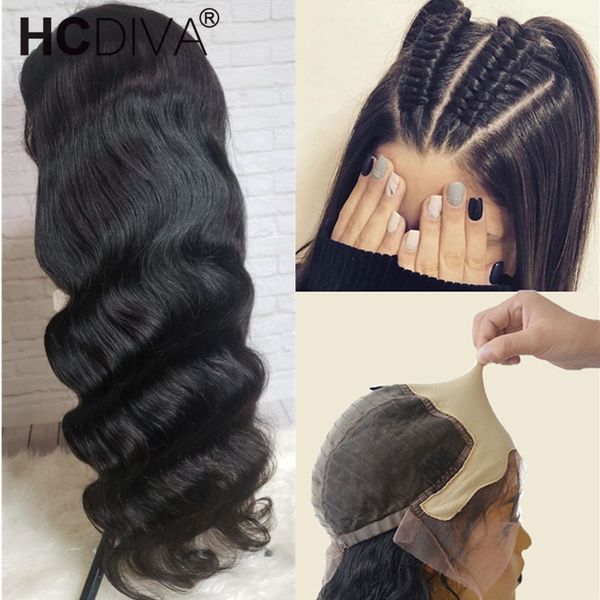 

body wave поддельный скальп парик 13 * 4 фронта шнурка человека парик волос invisible бразильский remy pre щипковых отбеленные узлы прозрачн, Black;brown