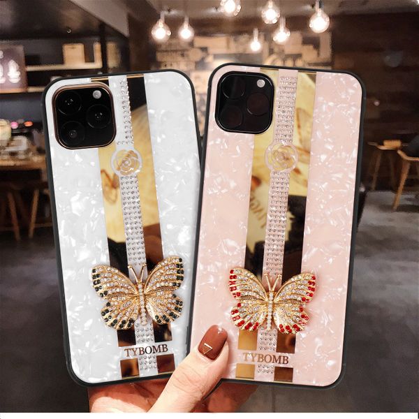 

luxury bling rhinestone diamond hybrid soft tpu pc glitter phone case for iphone 11 pro max 11 pro x xs xr xs max 7 8 plus fashion cover