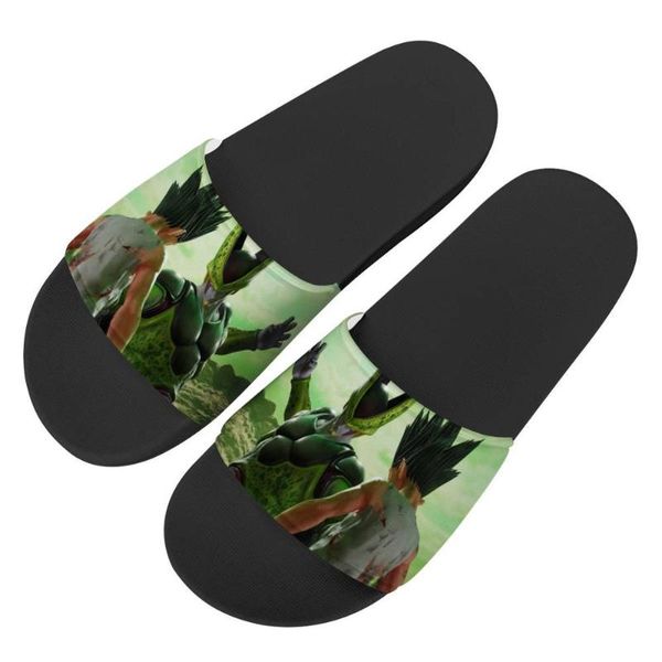 

women new custom pattern slippers summer fashion slide sandals outdoor non-slip beach shoes platform flip flops, Black